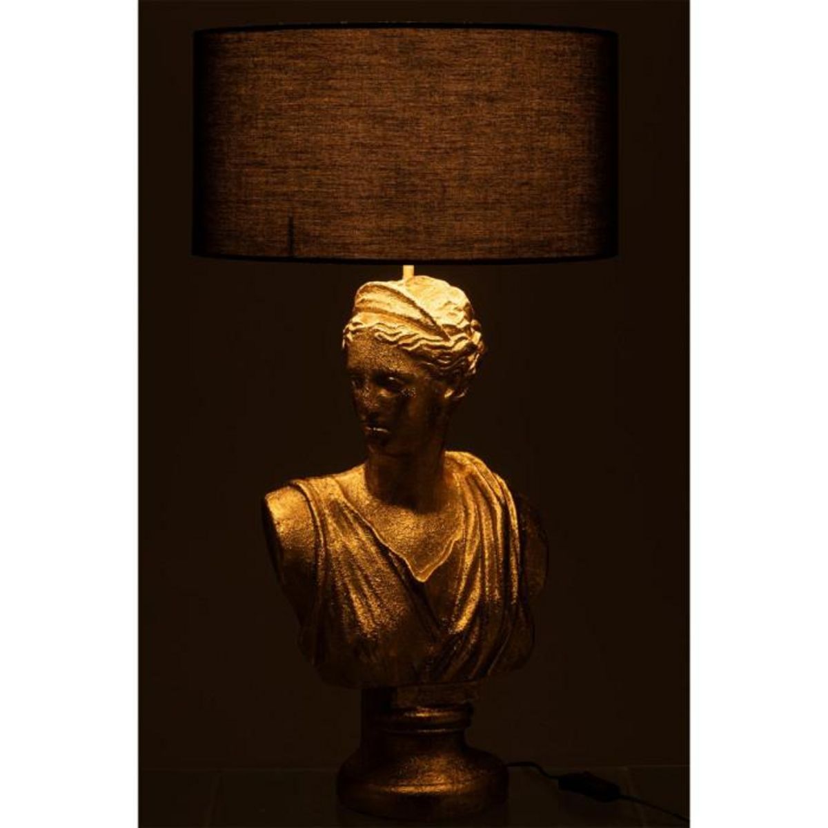 Paris Prix Lampe à Poser Femme  Buste  72cm Or