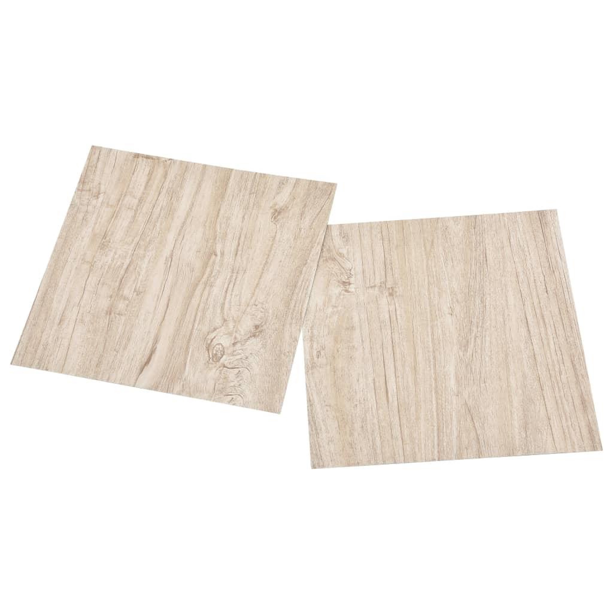 Voir la diapositive 3 : VIDAXL Dalles de plancher autoadhesives 55pcs PVC 5,11 m^2 marron clair