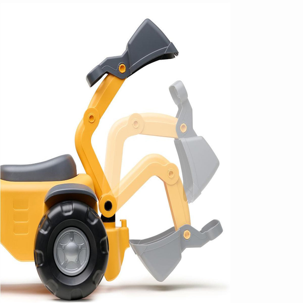 FALK Porteur chantier Marcel avec pelle frontal, excavatrice et remorque 1 à 3 ans - Falk