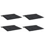 Voir la diapositive 3 : VIDAXL Coussins de chaise jardin lot de 4 noir 50x50x4 cm tissu oxford