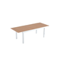 Voir la diapositive 1 : CONCEPT USINE Table extensible de jardin 8 places en aluminium et bois MADEIRA