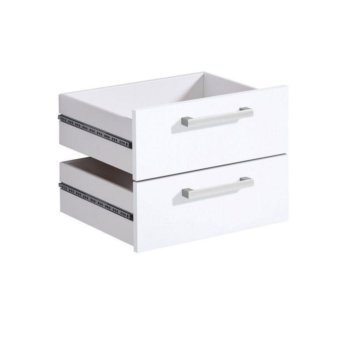Paris Prix Assemblage 2 Tiroirs pour Étagère  Kazed  42cm Blanc