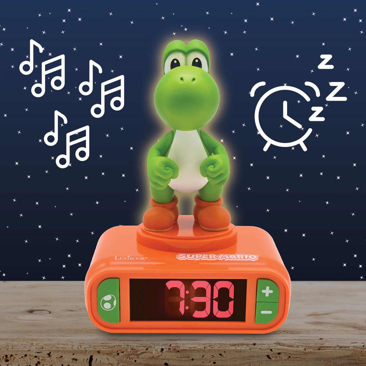 Lexibook Réveil avec veilleuse Yoshi en 3D