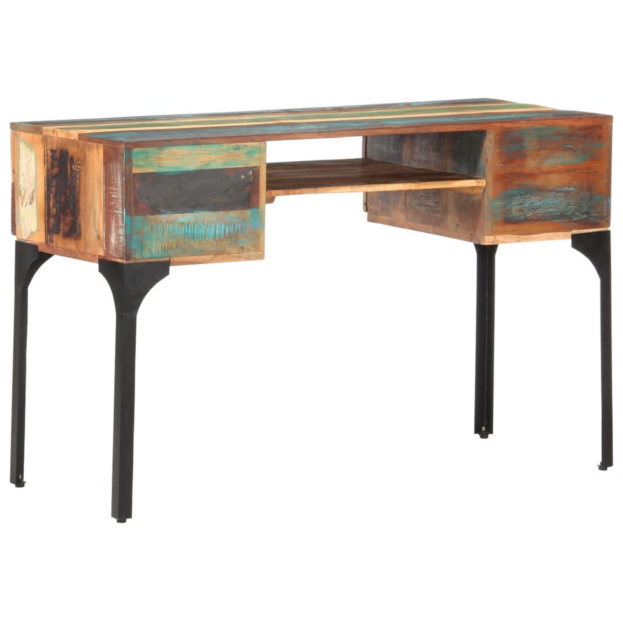 Voir la diapositive 5 : VIDAXL Bureau 118x48x75 cm Bois de recuperation massif
