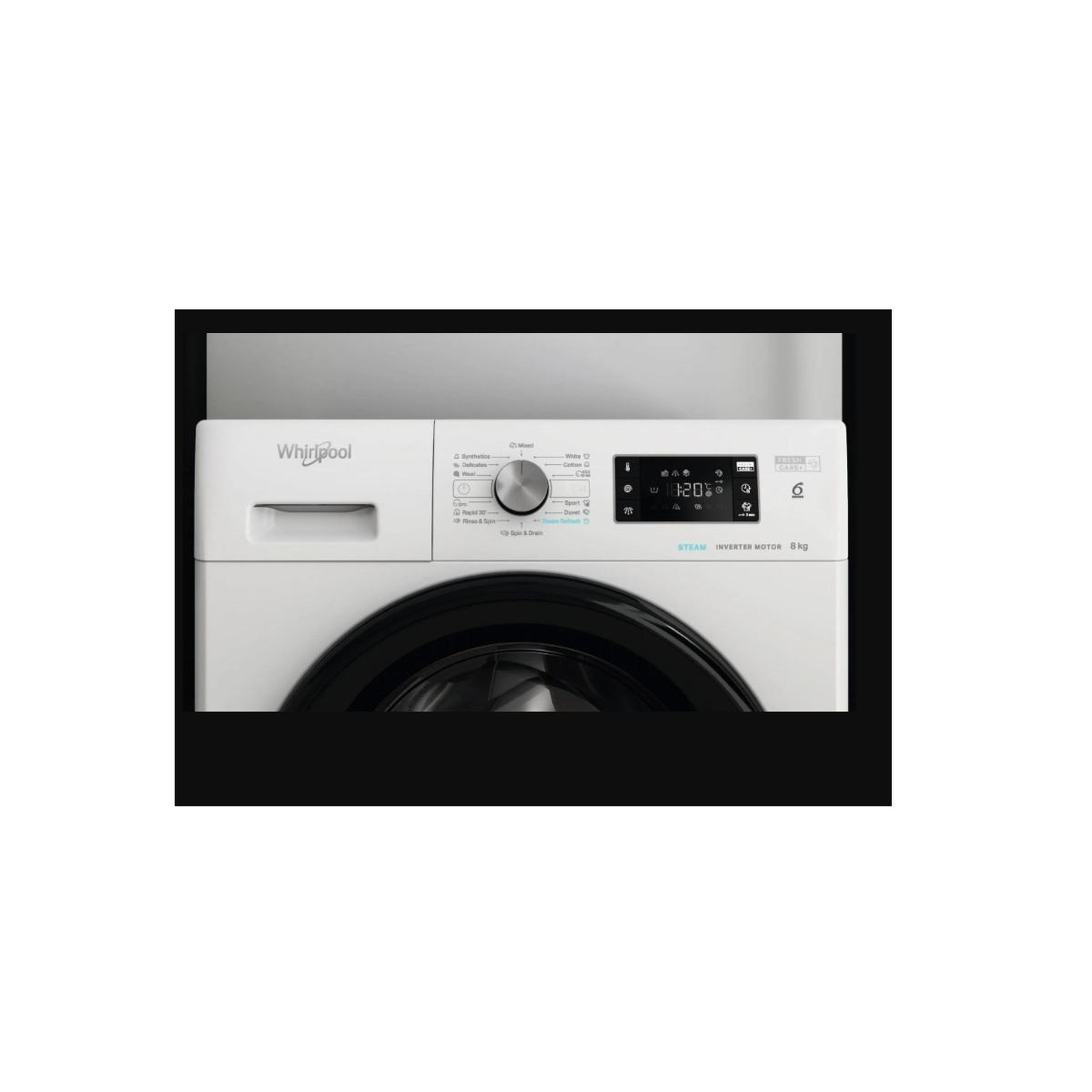 Voir la diapositive 4 : Whirlpool Lave-linge frontal 8kg 1400 tours/min - ffb8469bvee