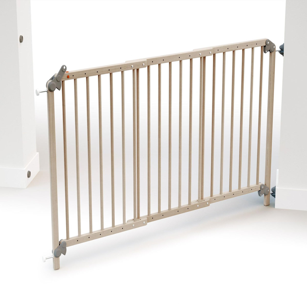 WEBABY Barrière de sécurité bébé extensible en bois LOKEE