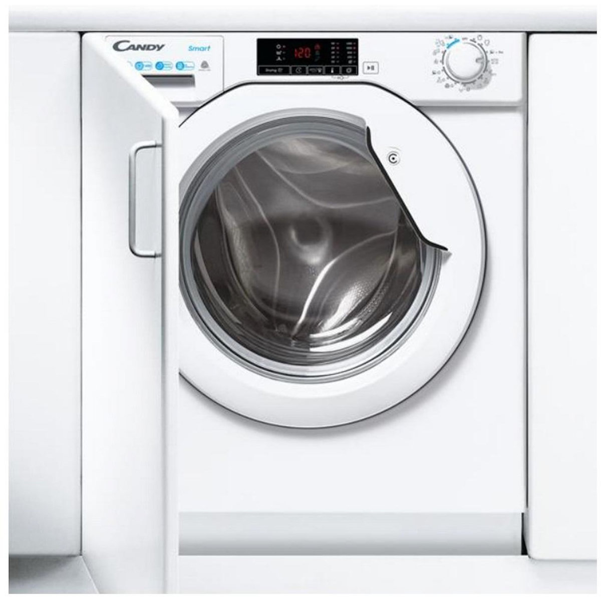 Candy Lave-linge séchant 8/5kg 1400 tours/min tout intégrable - CBD485D1E/1-S