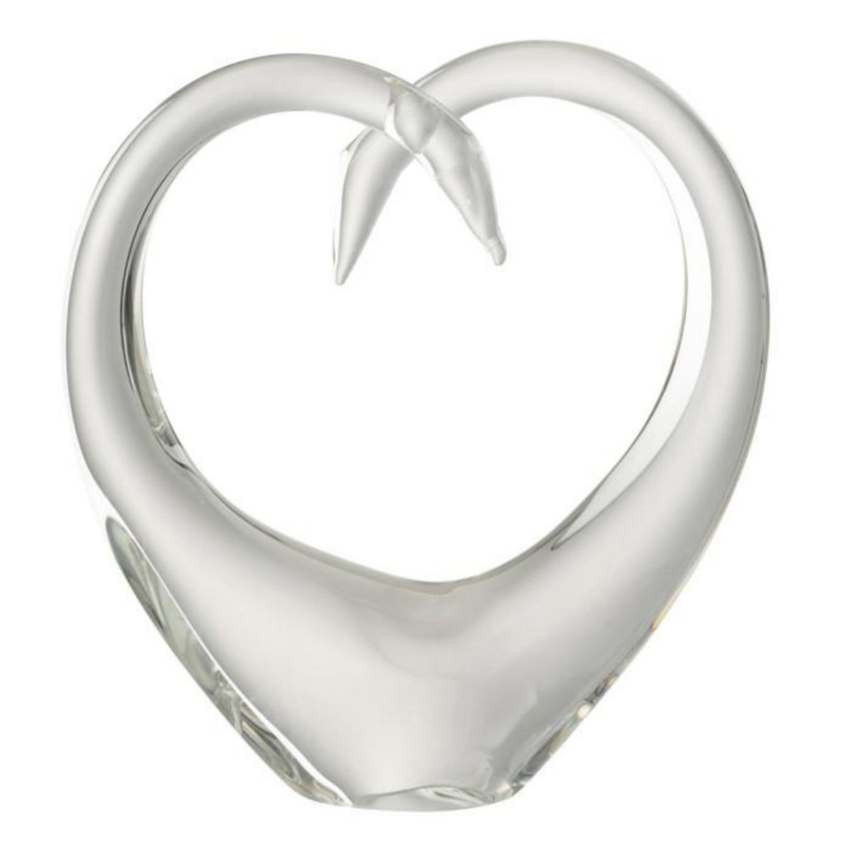 Paris Prix Presse-Papier en Verre  Cœur  23cm Transparent