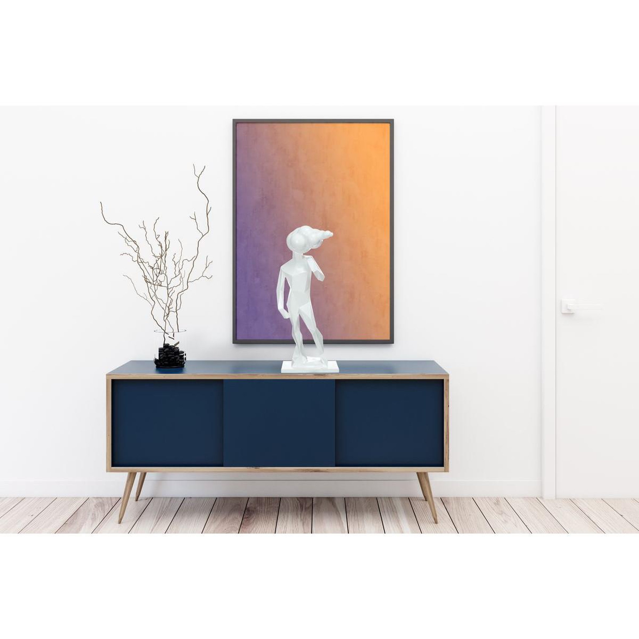 Voir la diapositive 4 : Paris Prix Statue design  sculpture kenya  56cm blanc