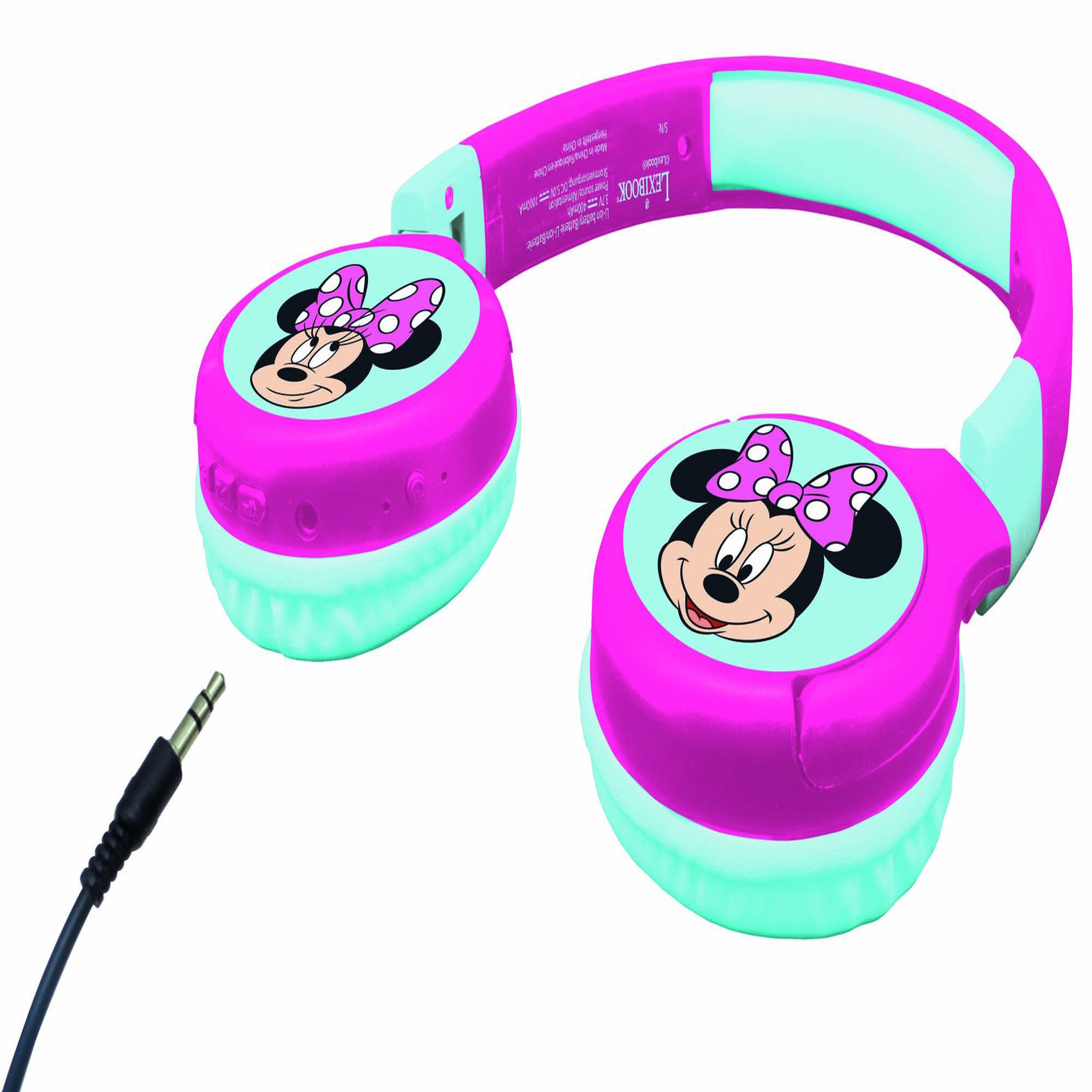 Voir la diapositive 3 : Lexibook Casque 2 en 1 Minnie Mouse Bluetooth et Filaire avec limitation de son