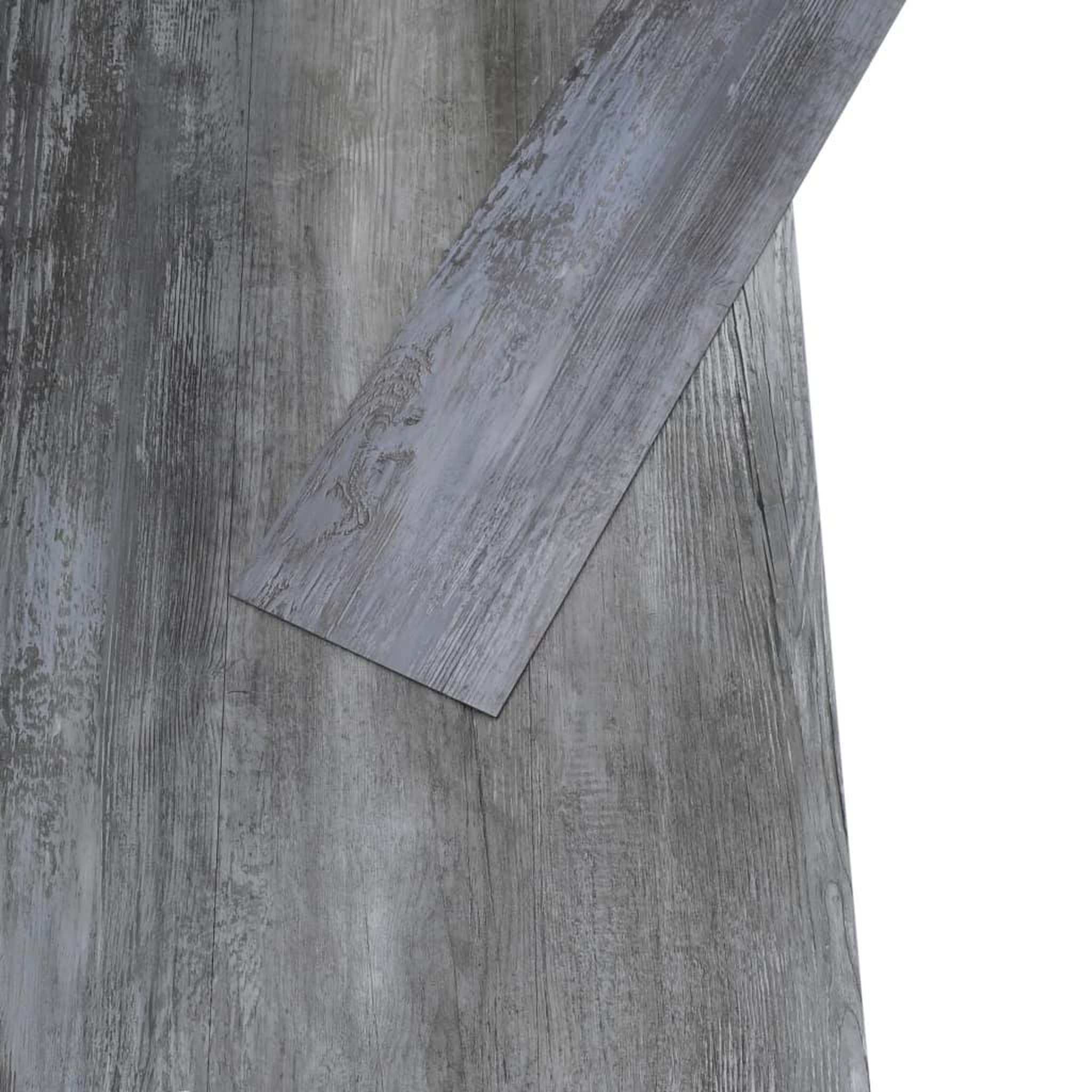 Voir la diapositive 3 : VIDAXL Planches de plancher PVC Non auto-adhesif 5,26 m^2 Gris brillant
