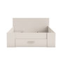 Voir la diapositive 5 : Lit 140 x190 cm avec tête de lit et rangements ILIAN