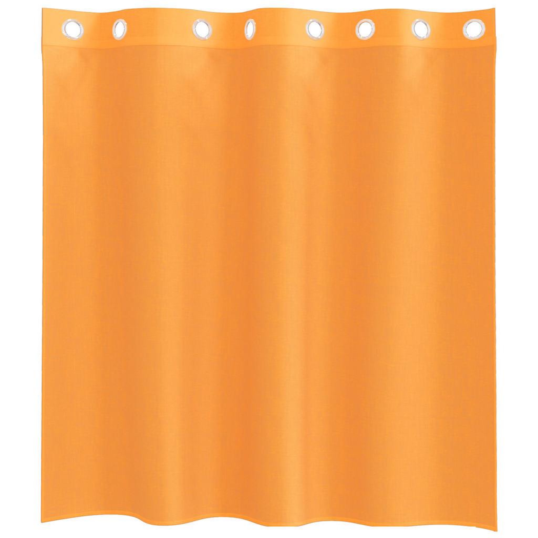 Voir la diapositive 4 : VIDAXL Rideaux en voile avec œillets 2 pcs orange 140x140 cm