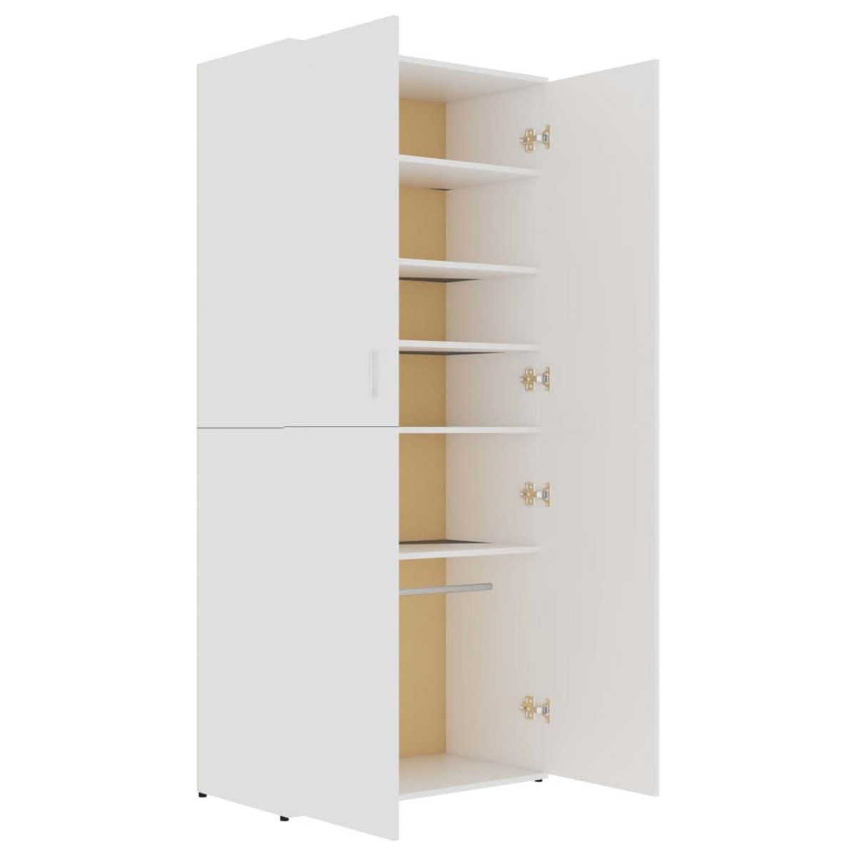 VIDAXL Armoire a chaussures Blanc 80x39x178 cm Bois d'ingenierie