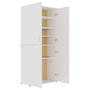Voir la diapositive 4 : VIDAXL Armoire a chaussures Blanc 80x39x178 cm Bois d'ingenierie