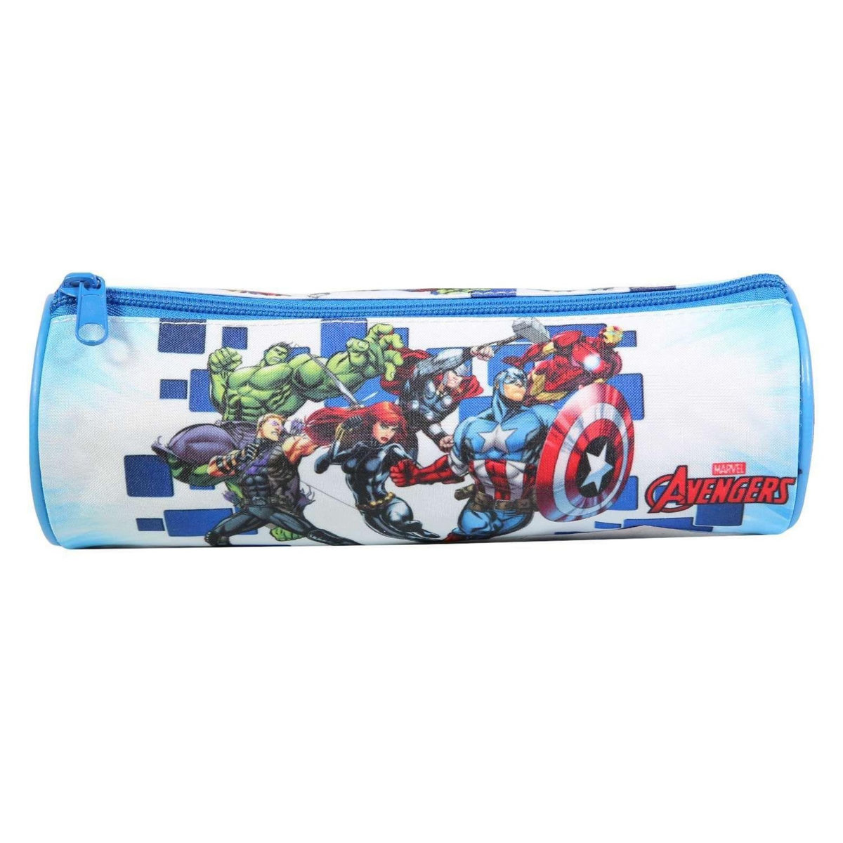 Bagtrotter BAGTROTTER Trousse scolaire ronde Marvel Avengers Bleue