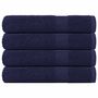 Voir la diapositive 1 : VIDAXL Serviettes de sauna 4 pcs bleu marine 80x200 cm 100% coton