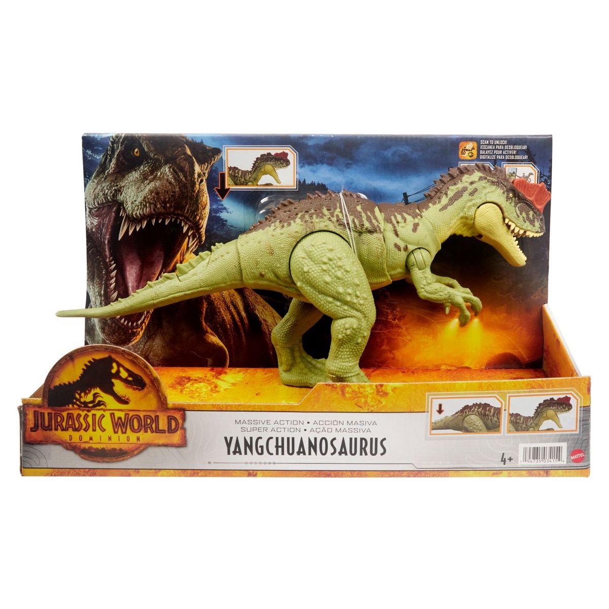 MATTEL Yangchuanosaurus méga Action Jurassic World 