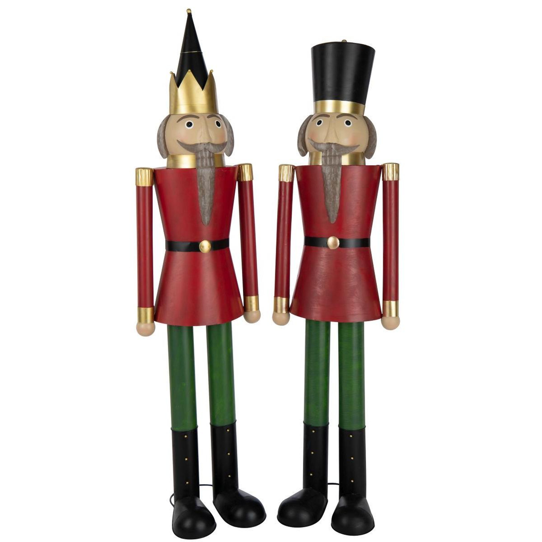 Voir la diapositive 2 : J-LINE Statue casse-noisette  moustache 158cm multicolore