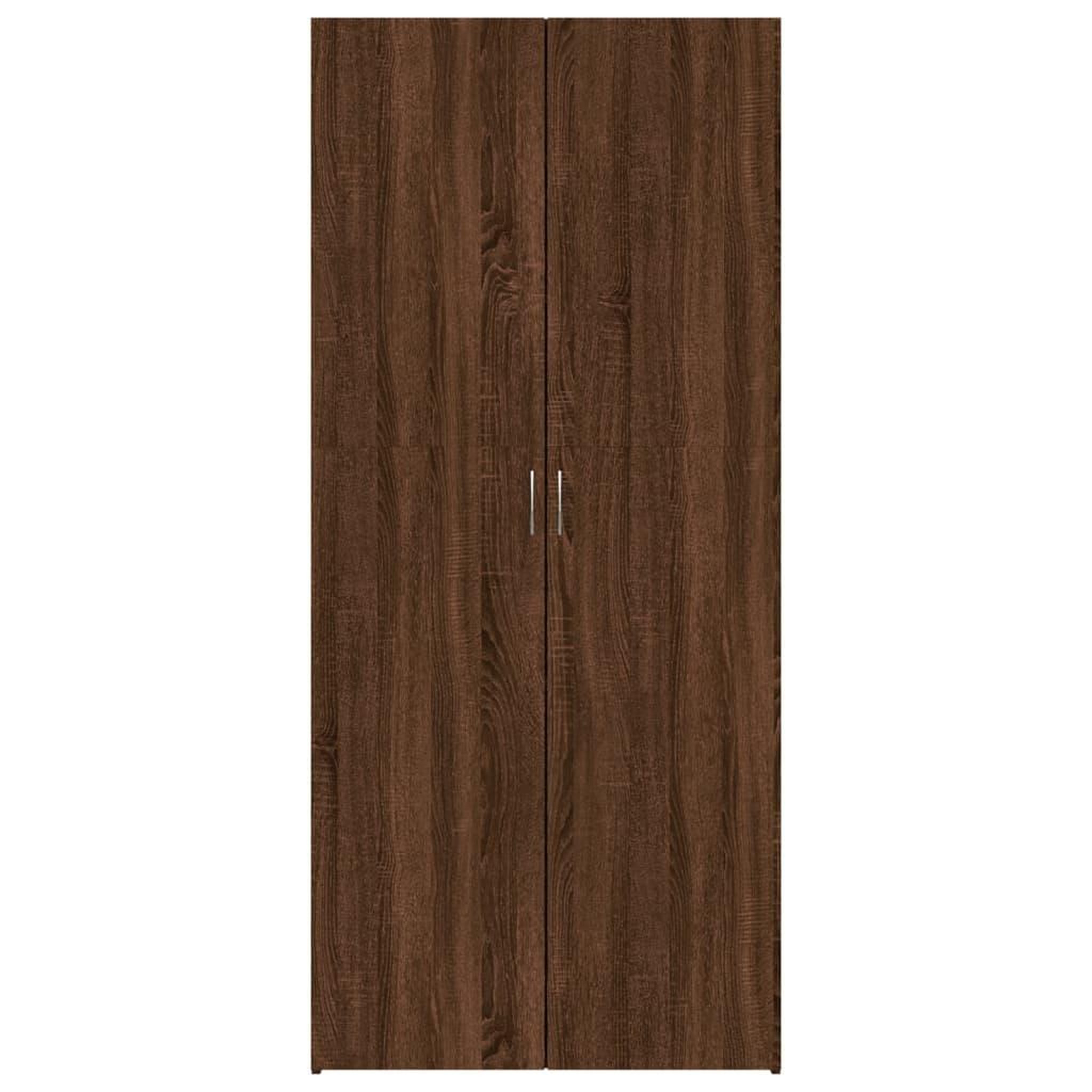 Voir la diapositive 5 : VIDAXL Armoire a chaussures Chene marron 80x35,5x180cm Bois ingenierie