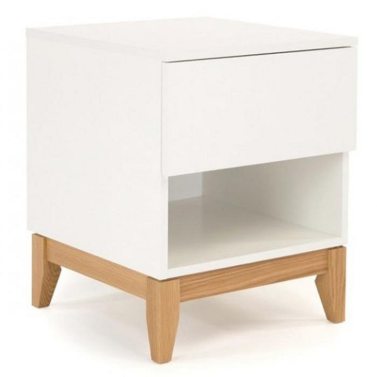 Paris Prix Table de Chevet Design  Blanco  55cm Blanc