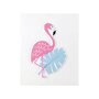 Voir la diapositive 2 : Paris Prix Sticker Puffy  Flamant Rose  10cm Rose