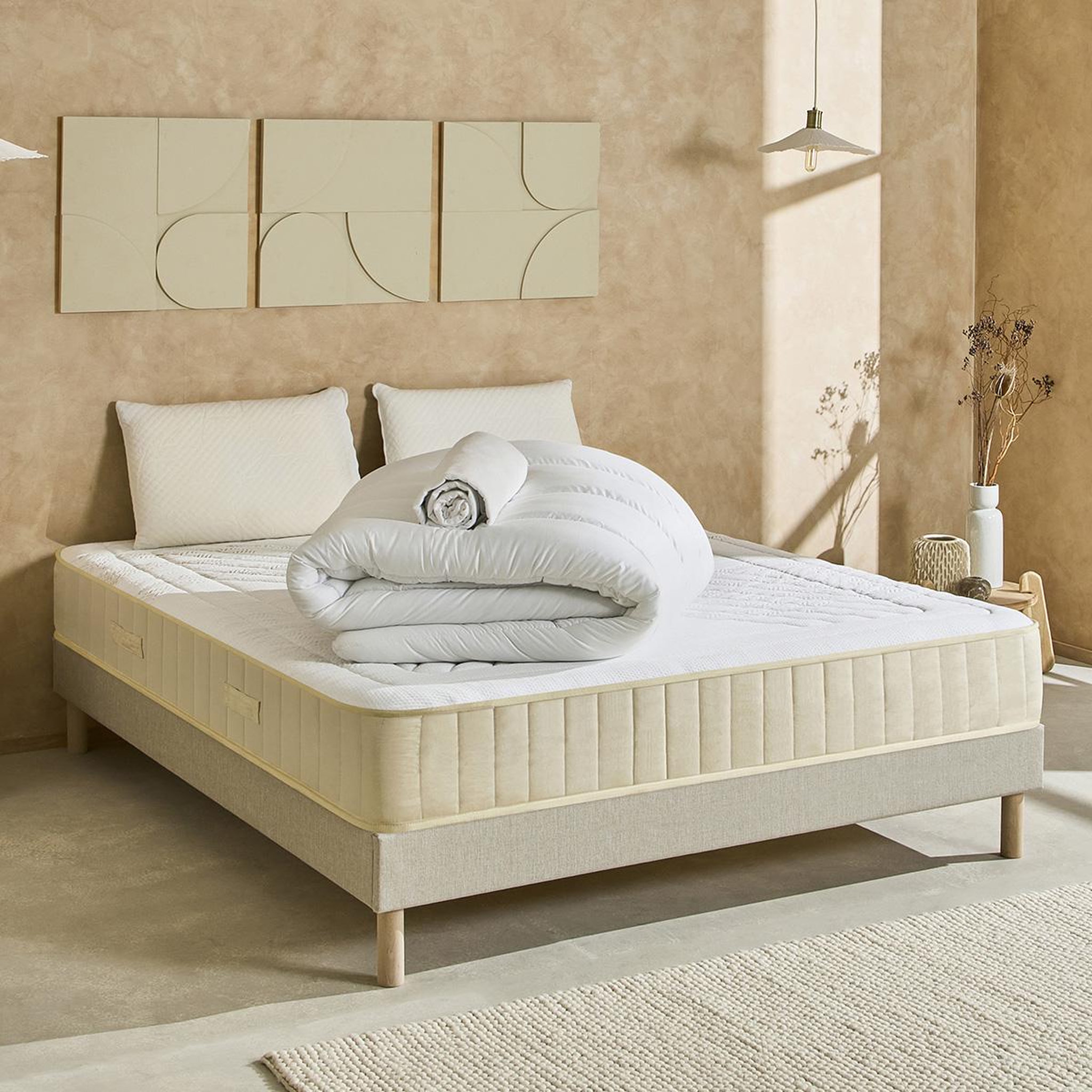 Voir la diapositive 3 : NUIT DE COTON Nuit de coton | pack prêt à dormir symphonie 2.0 | matelas mémoire de forme + sommier + accessoires