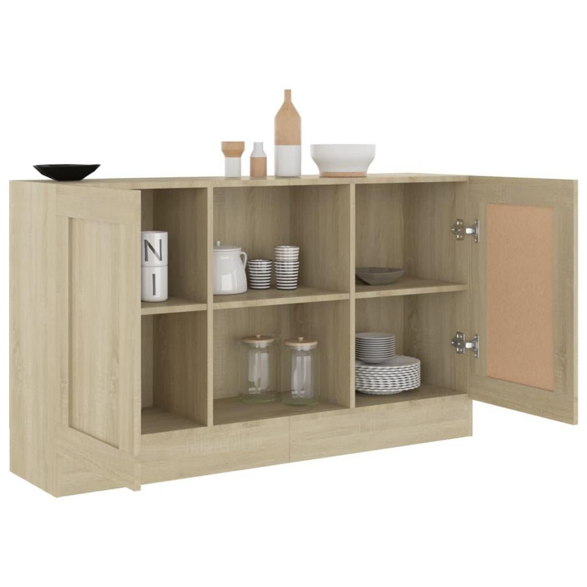 VIDAXL Buffet Chene sonoma 120x30,5x70 cm Bois d'ingenierie