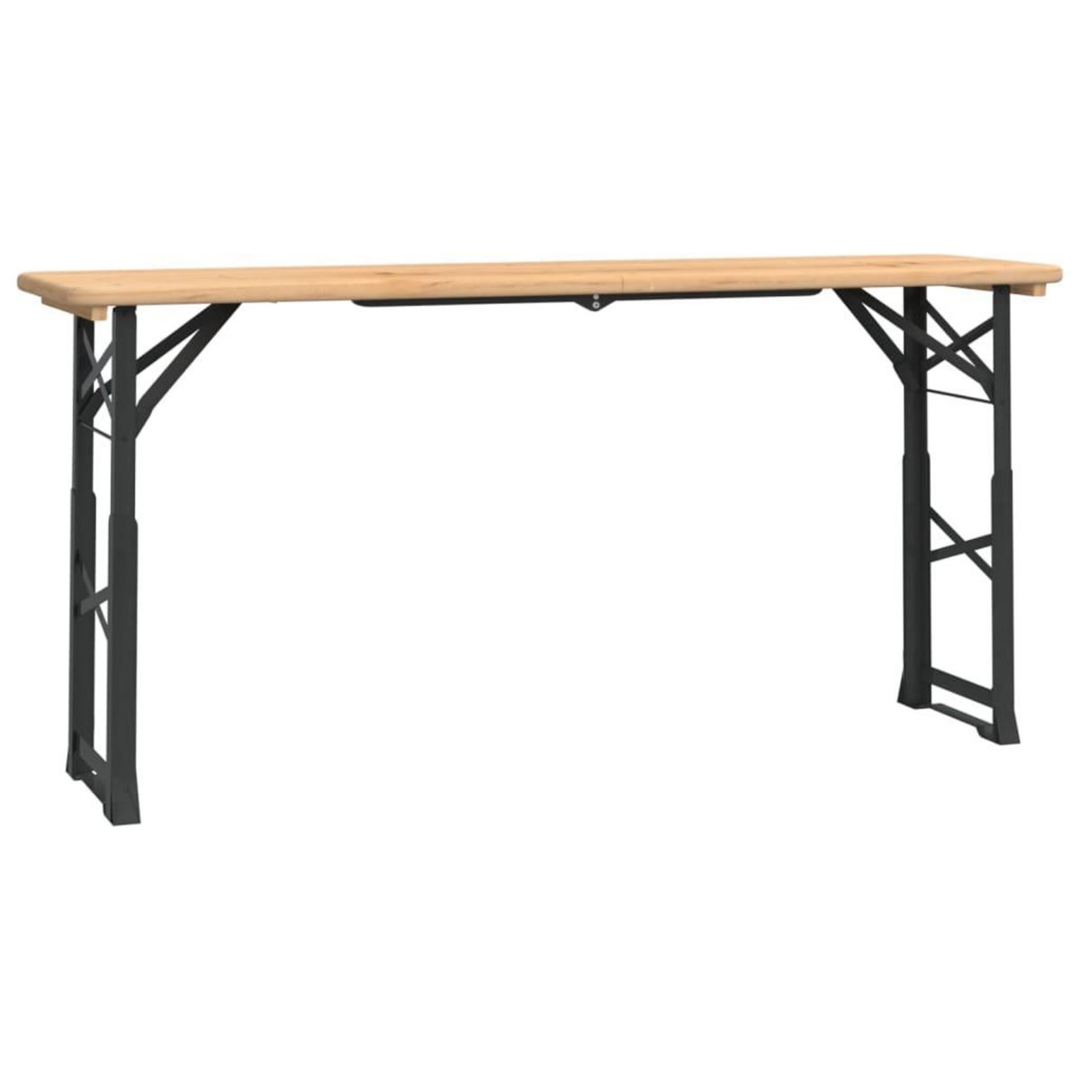 VIDAXL Table a biere pliable 170x50x75/105 cm bois massif de sapin