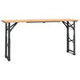 Voir la diapositive 2 : VIDAXL Table a biere pliable 170x50x75/105 cm bois massif de sapin