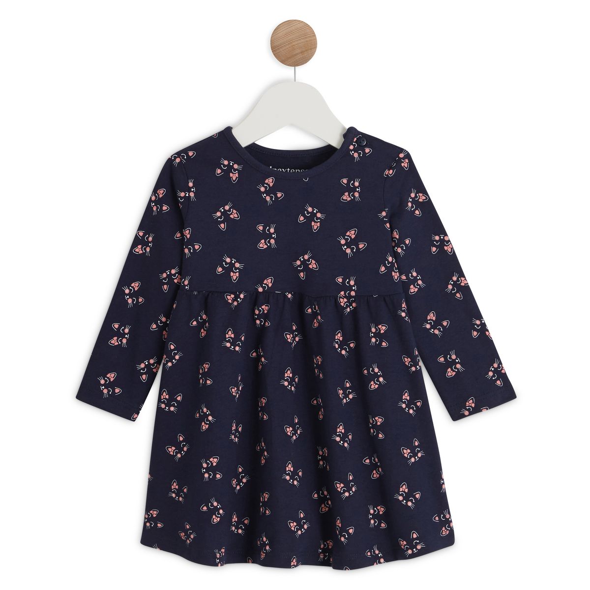 INEXTENSO Robe manches longues chats bébé fille