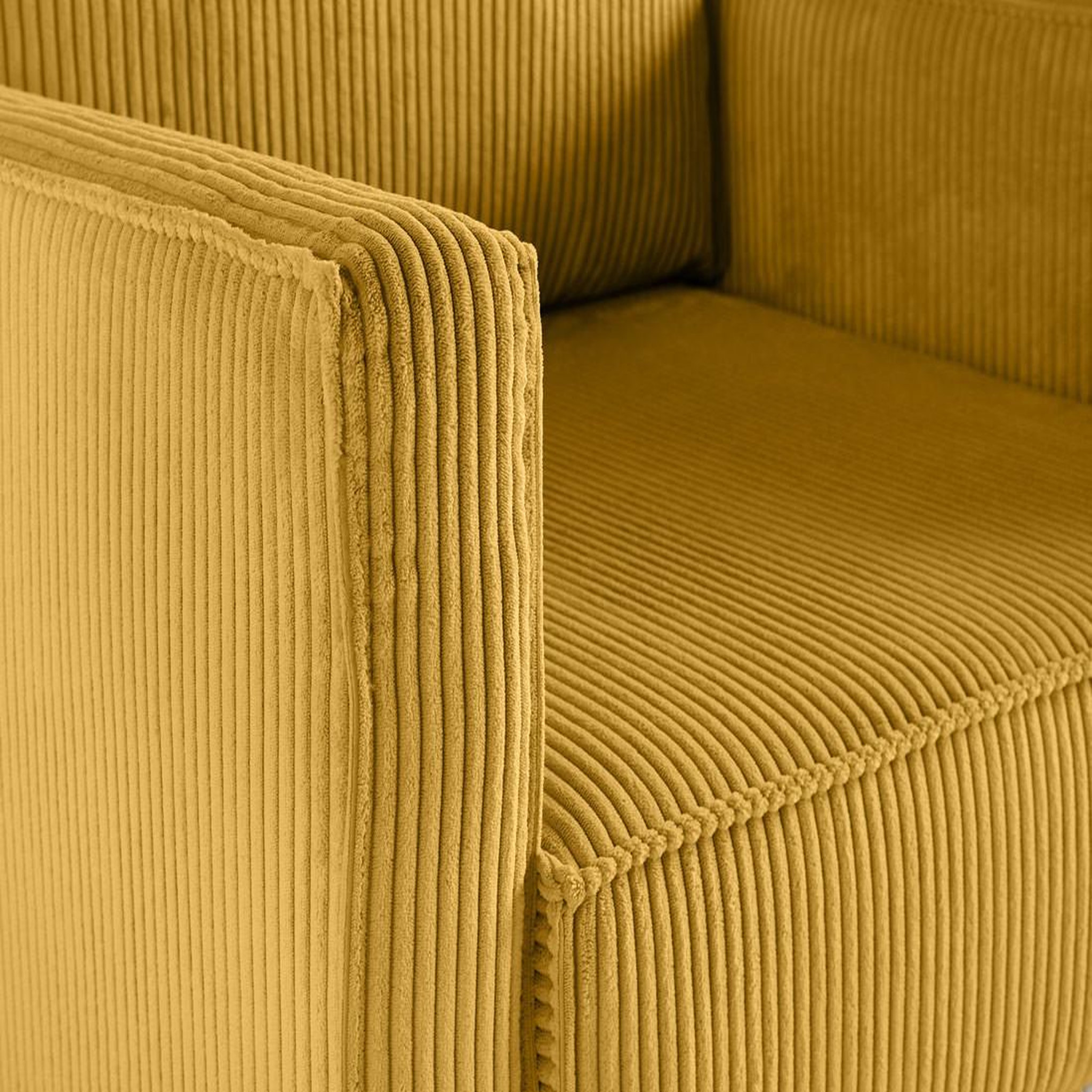 Voir la diapositive 5 : LISA DESIGN Charlie - fauteuil - pieds hauts - en velours côtelé