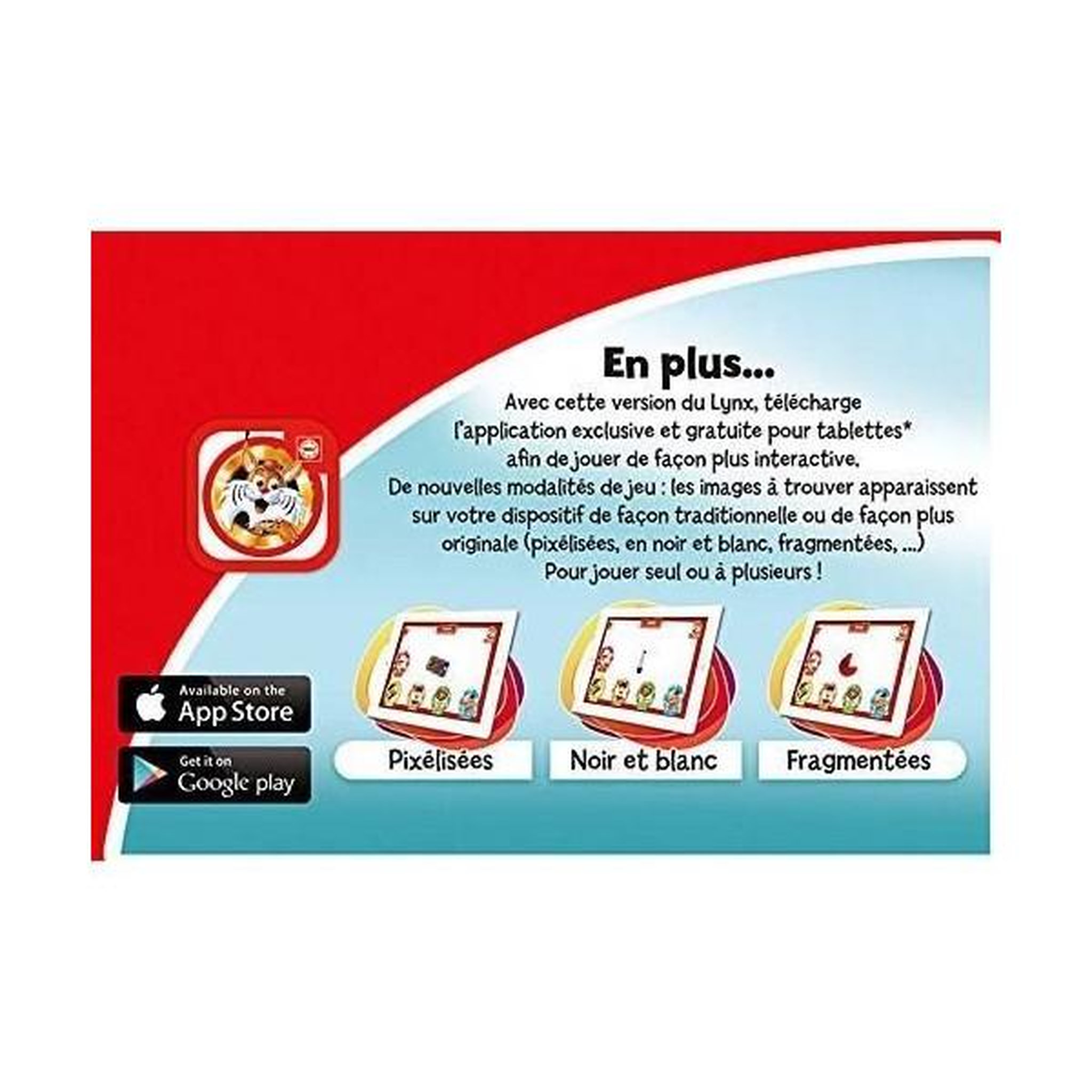 Voir la diapositive 3 : EDUCA Le lynx 400 images, educa, jeu de société famille et enfants, renforce la mémoire visuelle et les réflexes, des 6 ans (16042