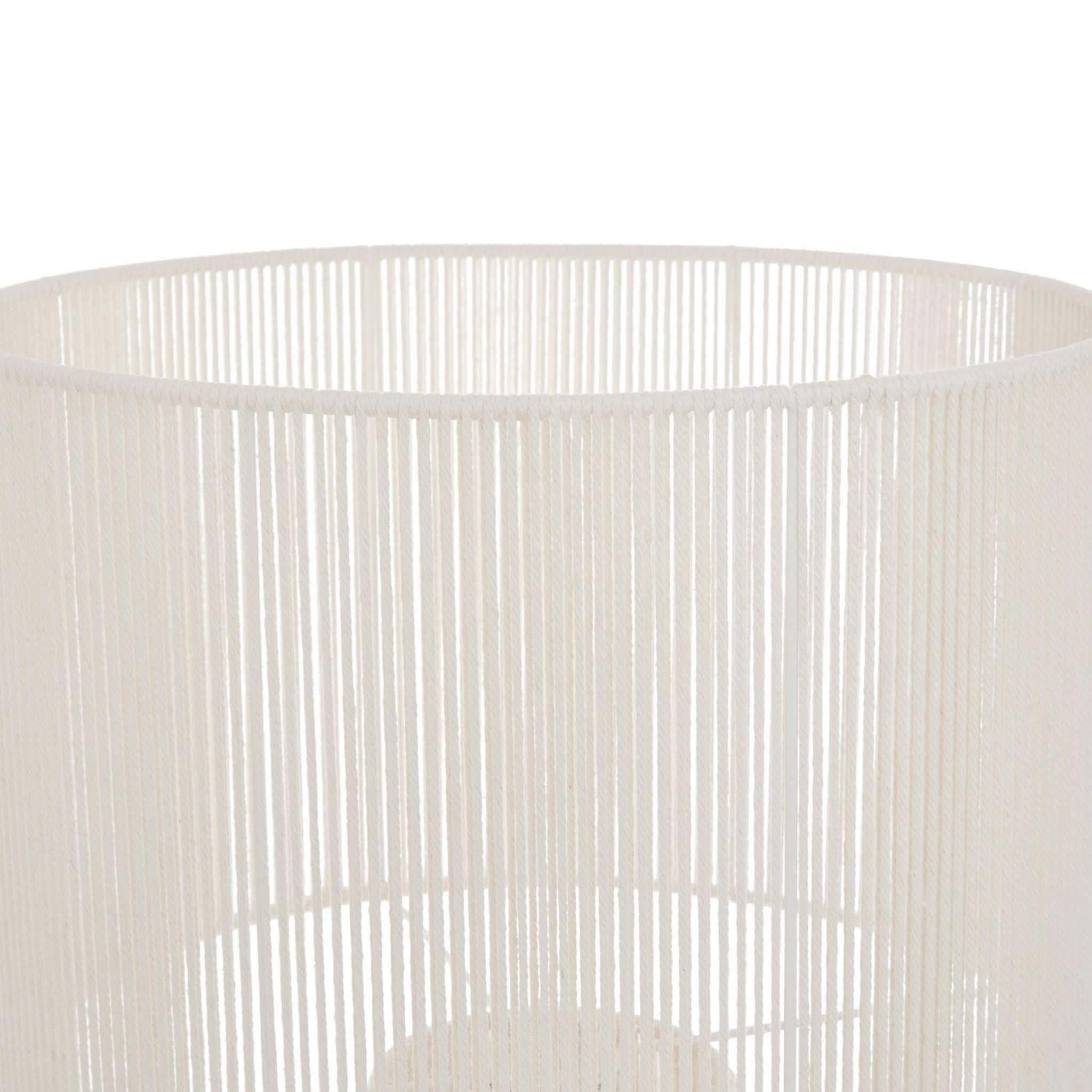 Voir la diapositive 3 : ATMOSPHERA Lampadaire en corde adria - blanc