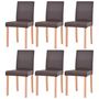 Voir la diapositive 5 : VIDAXL Table et chaises 7 pcs Cuir synthetique Chene Marron