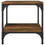 Voir la diapositive 4 : VIDAXL Table d'appoint Chene fume 40x40x40 cm Bois d'ingenierie