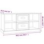 Voir la diapositive 6 : VIDAXL Meuble TV blanc 99,5x35,5x48 cm bois d'ingenierie