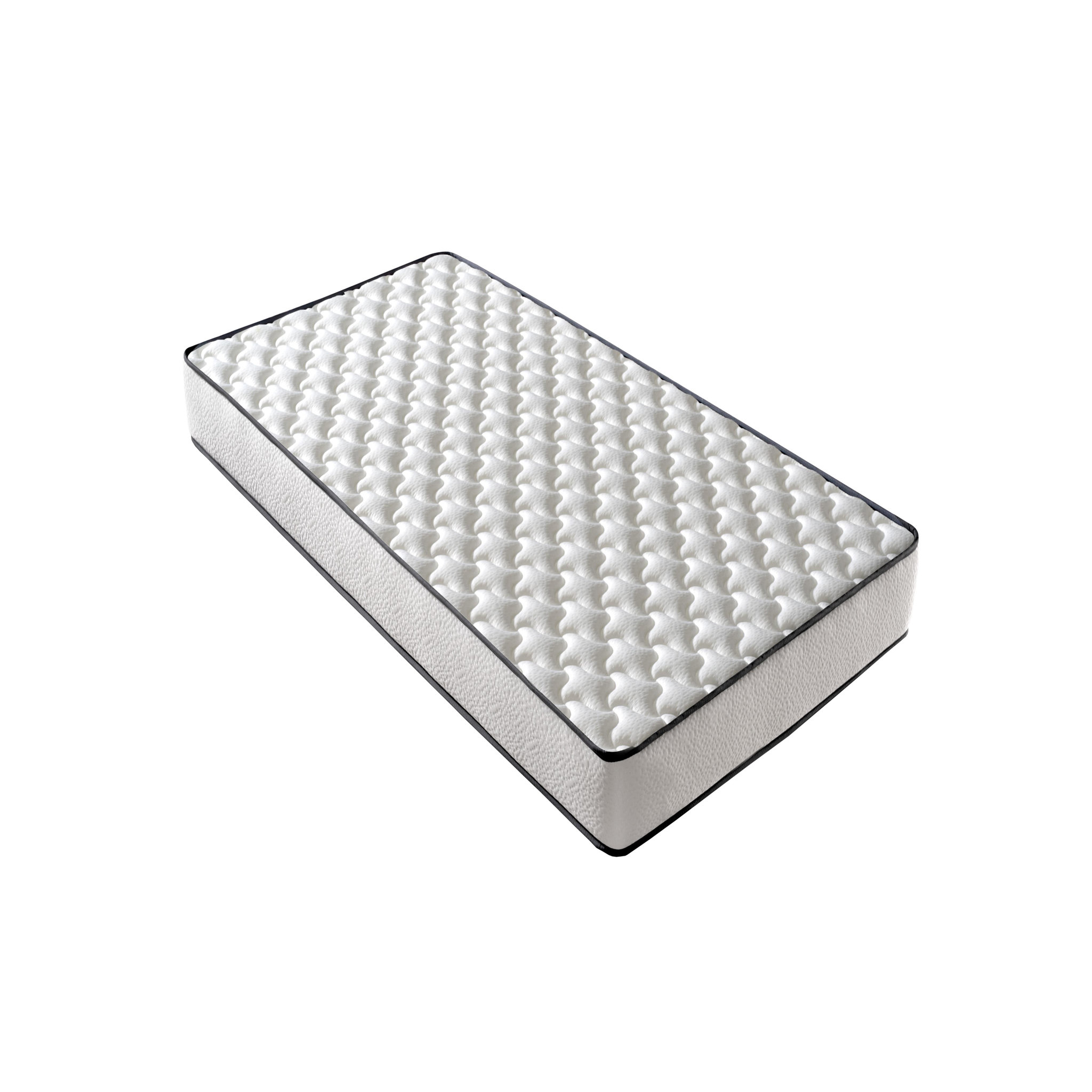 DAGOSTINO HOME Matelas 80x190 | Spécial Lit Gigogne et Sommier Électrique  | Mousse HR Ferme, Haute Résilience, Soutien Parfait et Confort Optimal | Matelas 1 Place pour Adulte et Enfant | Indépendance du Couchage | Double Face (Été-Hiver) | Très Respirant | H15. Coloris disponibles : Blanc