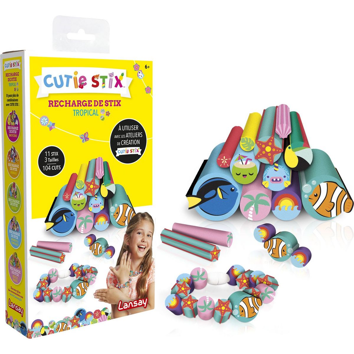 LANSAY CUTIE STIX recharge de Stix tropicale 
