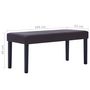 Voir la diapositive 6 : VIDAXL Banc 106 cm Marron Similicuir