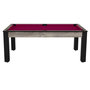 Voir la diapositive 1 : Paris Prix Table de Billard Convertible  Oregon  213cm Naturel & Prune