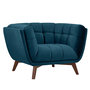 Voir la diapositive 6 : Rendez vous déco Fauteuil en velours bleu foncé-Mona