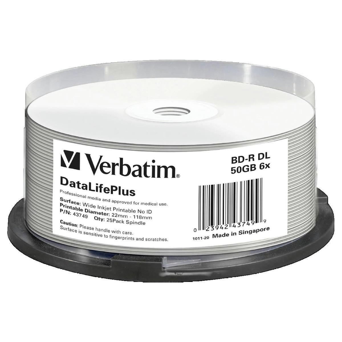 Verbatim Disques Blu-ray vierges Verbatim DataLifePlus 50 Go