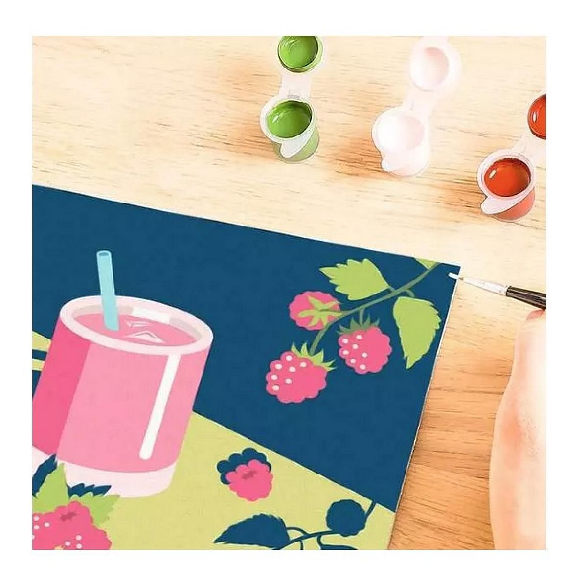 RAVENSBURGER Peinture au numero CreArt - 20x20cm - Drink Raspberry