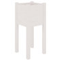 Voir la diapositive 4 : VIDAXL Jardinieres d'exterieur 2 pcs Blanc 31x31x70 cm Bois de pin