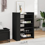 Voir la diapositive 1 : VIDAXL Armoire a chaussures noir 74,5x37,5x100 cm bois d'ingenierie