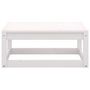 Voir la diapositive 4 : VIDAXL Repose-pied de jardin avec coussin Blanc Bois de pin massif