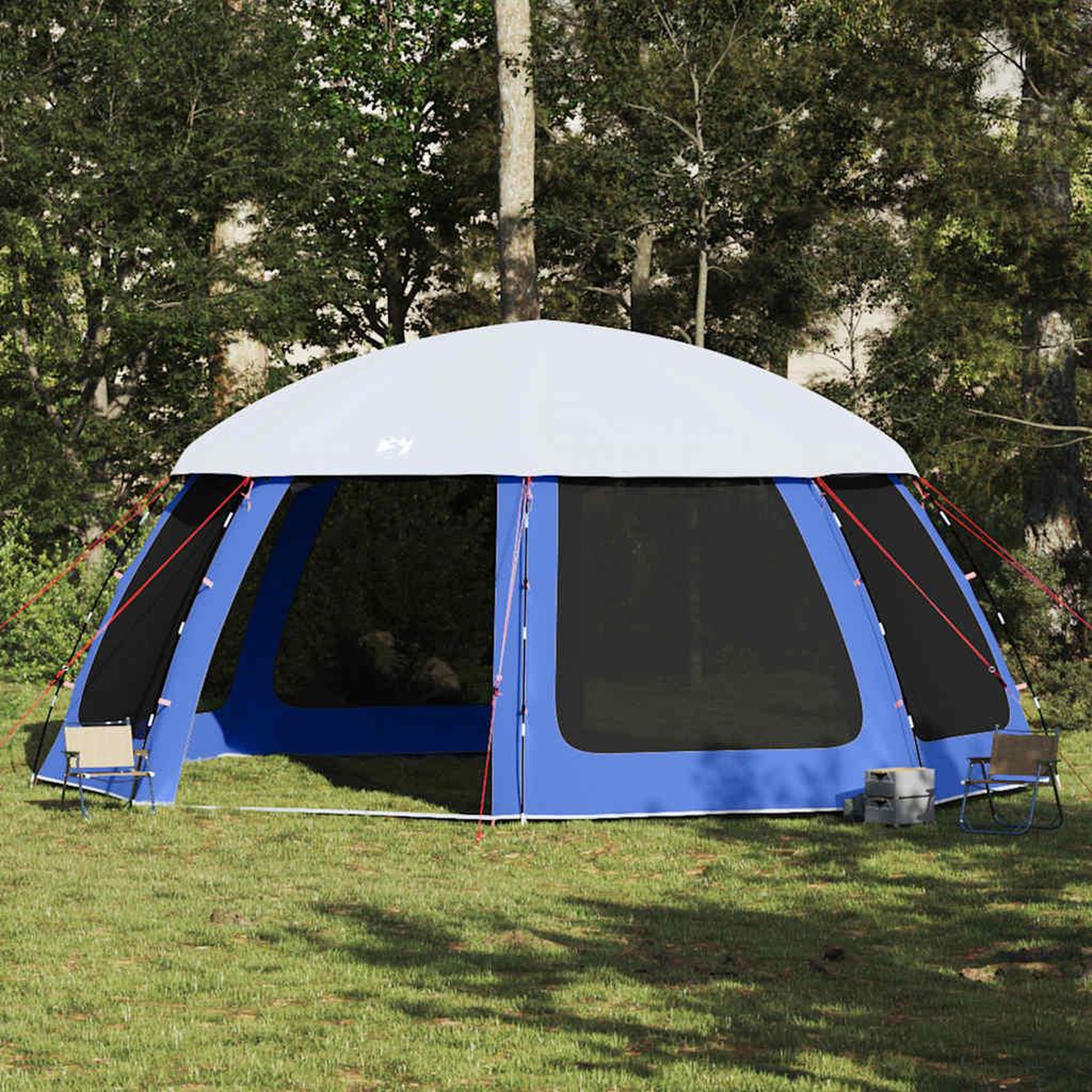 VIDAXL Tente de piscine moustiquaire amovible parois maille bleu azur