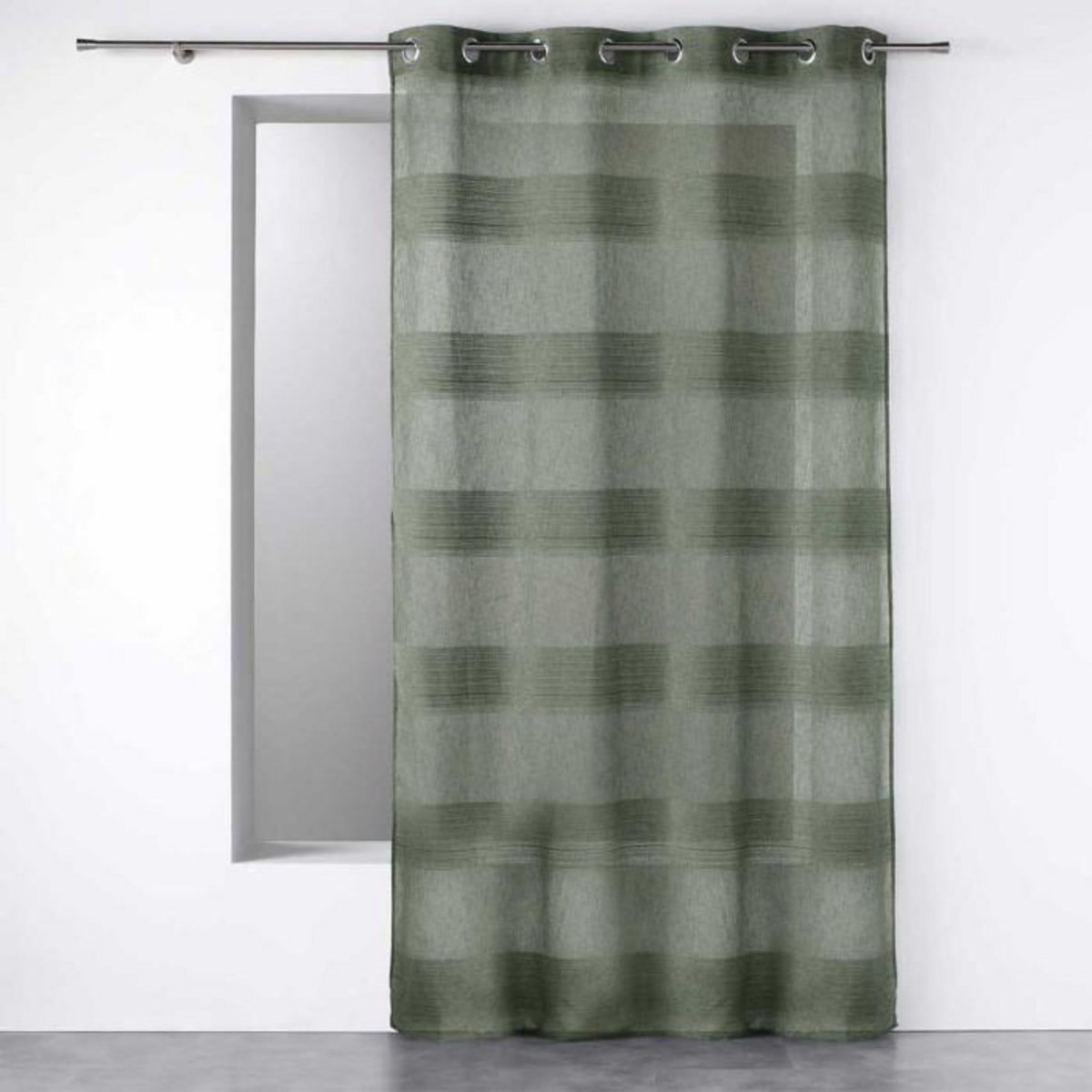 Paris Prix Rideau Voilage à Œillets  Terraza  140x240cm Kaki