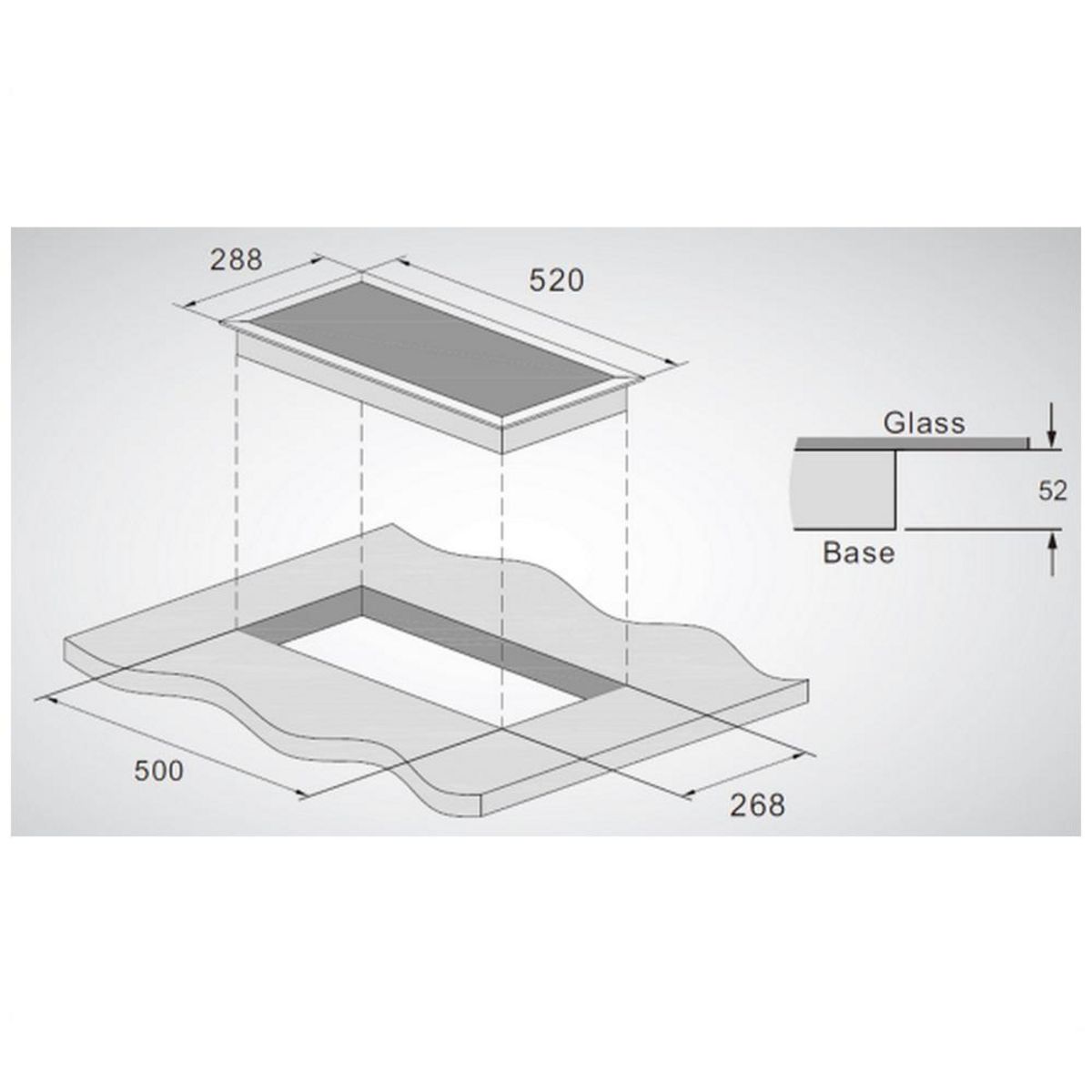 SCHNEIDER Domino vitrocéramique 30cm 2 foyers noir - SDV30S